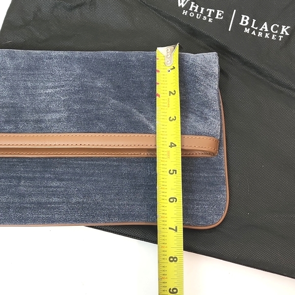 NWOT suede leather wristlet, White House Black Market - Picture 3 of 8
